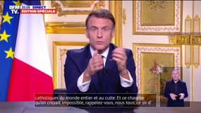 Nouveau Premier ministre: "Je le chargerai de former un gouvernement d'intérêt général représentant toutes les forces politiques qui s'engagent à ne pas le censurer", déclare Emmanuel Macron
