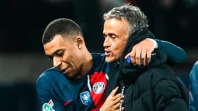 Kylian Mbappé et Luis Enrique 