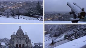 À Paris, la butte Montmartre s’est réveillée sous la neige