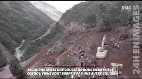 Bolivie: secourus après une coulée de boue, des habitants surpris par une autre coulée