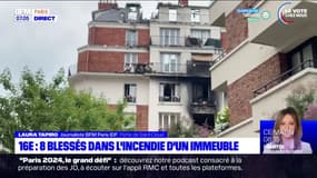 Paris: huit personnes blessées dans l'incendie d'un immeuble du 16e arrondissement