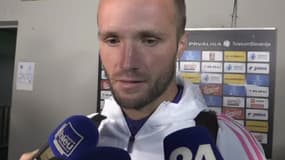 Valère Germain, après le nul de l'OM sur le terrain de Domzale en barrages de Ligue Europa (1-1).
