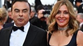 Carlos et Carole Ghosn au festival de Cannes, le 11 mai 2018.