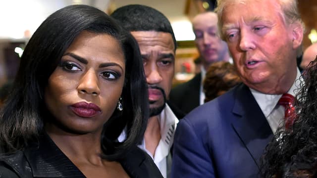 Donald Trump et Omarosa Manigault Newman en novembre 2015.