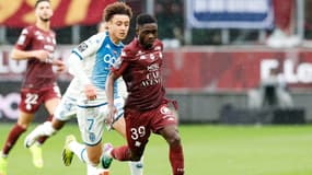 Le Messin Koffi Kouao face à l'AS Monaco
