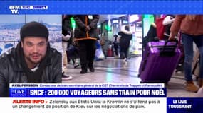 Trains supprimés: "Ces conflits là n'ont pas débuté à Noël", rappelle ce secrétaire général CGT Cheminots