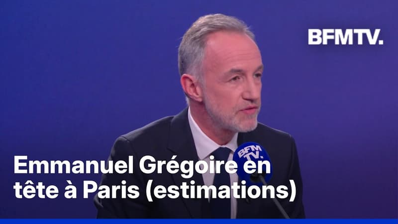 Emmanuel Grégoire largement en tête à Paris, selon les premières estimations
