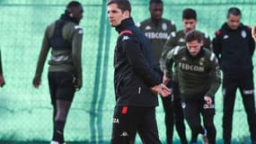 Roberto Moreno lors d'un entraînement de l'AS Monaco