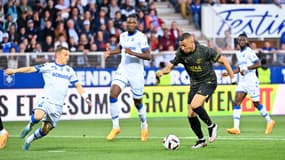 Kylian Mbappé lors d'Auxerre-PSG