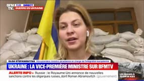 Guerre en Ukraine: la vice-première ministre ukrainienne souhaite que "les personnes qui commettent des crimes militaires" soient "jugées"