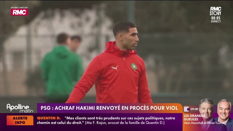PSG : Achraf Hakimi renvoyé en procès pour viol