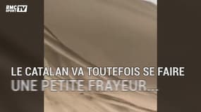Piqué chute en buggy dans le désert du Qatar