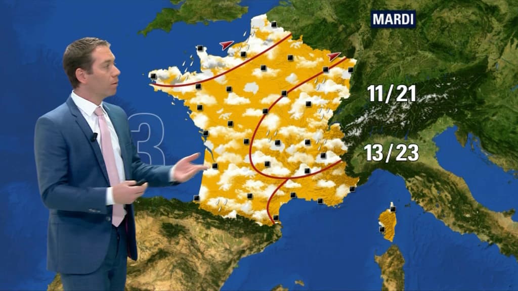 Le temps se gâtera un peu lundi et mardi Le temps se gâtera un peu lundi et mardi