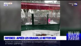 Var: d'importants dégâts causés par les violents orages à Fayence