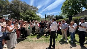 Éric Zemmour à Aix-en-Provence ce dimanche après-midi.