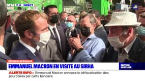 Emmanuel Macron souhaite "bon courage" à Gérard Pignol, candidat de la région lyonnaise à la présidentielle