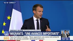 Gestion migratoire: "La France n'ouvrira pas de centres" d'accueil, annonce Emmanuel Macron
