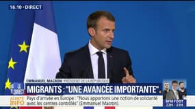 Gestion migratoire: "La France n'ouvrira pas de centres" d'accueil, annonce Emmanuel Macron