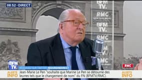 Wauquiez? "Il prend des positions très fermes par calcul électoral" selon Jean-Marie Le Pen