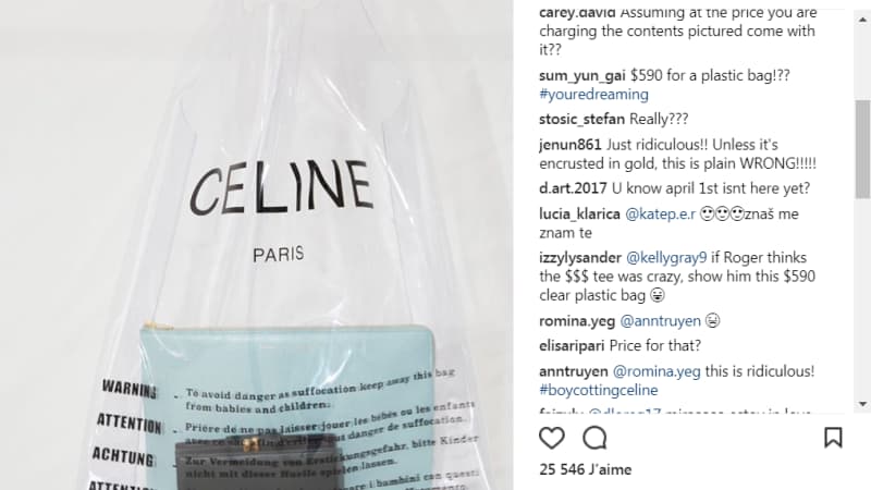 Le sac plastique Celine qui a casse internet ne coute pas 500 euros