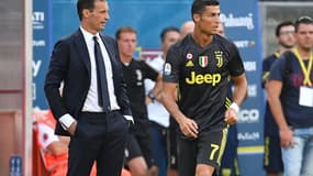 Massimiliano Allegri et Cristiano Ronaldo