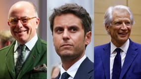 Bernard Cazeneuve, Gabriel Attal et Dominique de Villepin (image d'illustration)