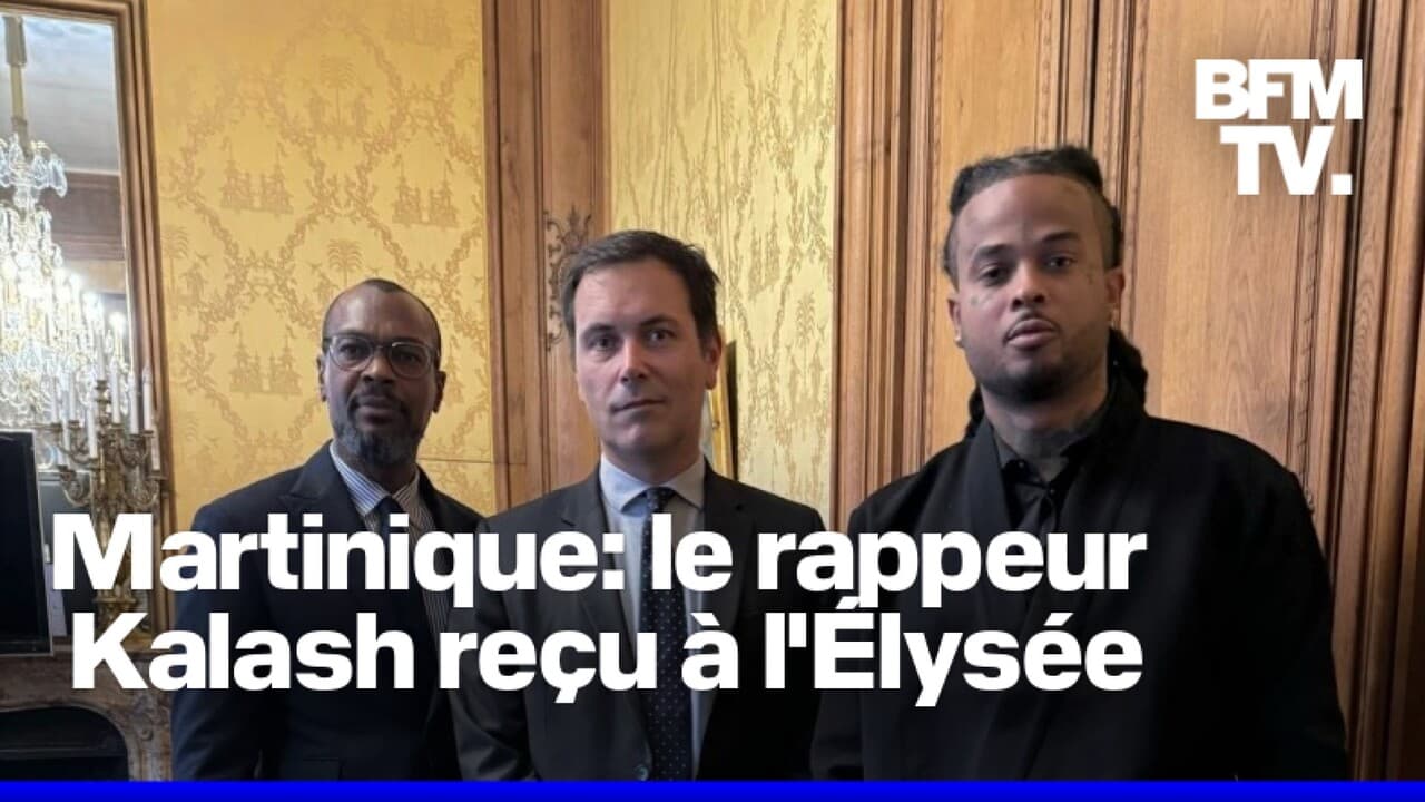 Crise en Martinique: le rappeur Kalash reçu à l'Élysée