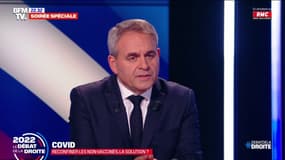 Xavier Bertrand: "S'il y a des décisions difficiles à prendre, je les prendrai à l'égard des non-vaccinés"