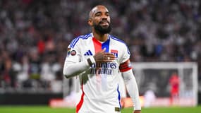 Alexandre Lacazette lors de Lyon-Strasbourg, le 19 mai 2024.