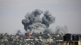 Un bombardement israélien à l'est de Rafah, dans la bande de Gaza, le 6 mai 2024