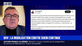 Shein: Yves Jégo, ancien ministre, regrette "qu'il n'y ait pas une décision de fermeture administrative" pendant quelques mois