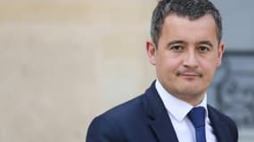Gérald Darmanin quitte le palais de l'Elysée le 20 mars 2019