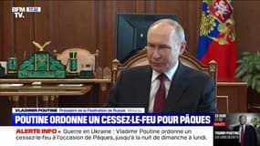 Cessez-le-feu ordonné par Poutine: "Nous attendons de la partie ukrainienne qu'elle suive notre exemple", déclare le président russe
