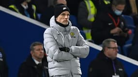 Le coach de Chelsea Thomas Tuchel à Brighton, le 18 janvier 2022 