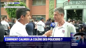 Mesures annoncées par Christophe Castaner: des policiers déposent leurs menottes à Toulouse pour exprimer "leur indignation" (SGP Police FO)