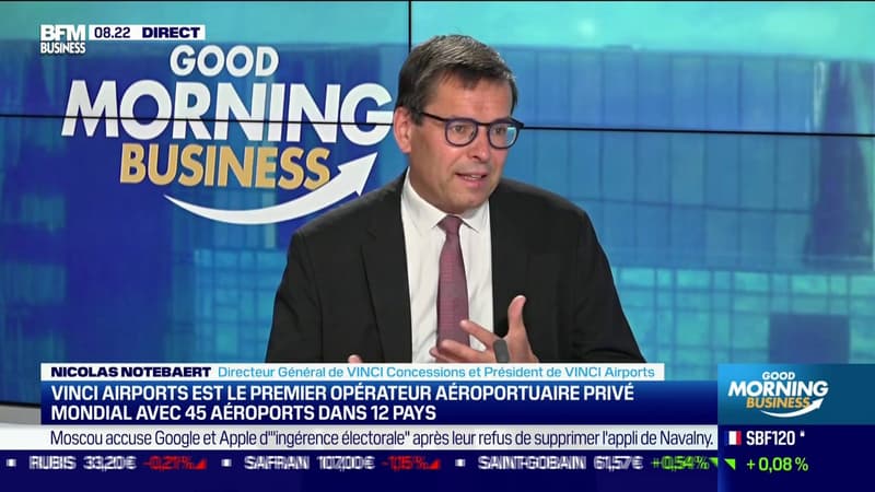 Nicolas Notebaert, le président de Vinci Airports se félicite de la reprise du trafic. 