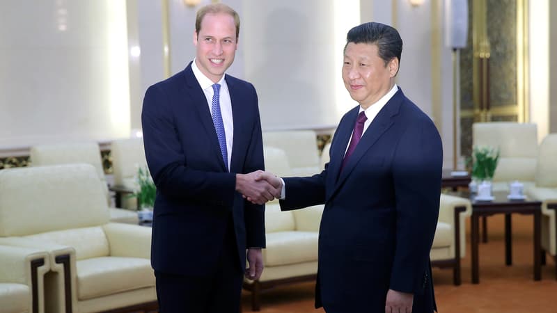 Le prince William a rencontré lundi à Pékin le président chinois Xi Jinping.