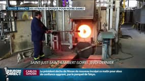 Restauration de Notre-Dame: des souffleurs de verre entretiennent une technique ancestrale