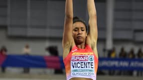 Maria Vicente lors des Championnats d'Europe d'athlétisme indoor à Glasgow en 2019