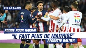 PSG 5-0 Ajaccio : "Il doit y avoir plus de maîtrise" Galtier regrette l'expulsion d'Hakimi