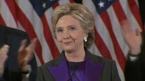 Hillary Clinton s'exprime après sa défaite à la présidentielle américaine, le 9 novembre 2016