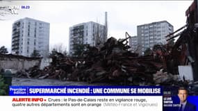 Après l'incendie d'un supermarché durant les émeutes urbaines, la commune du Mée-sur-Seine met à disposition un local pour servir de magasin provisoire 