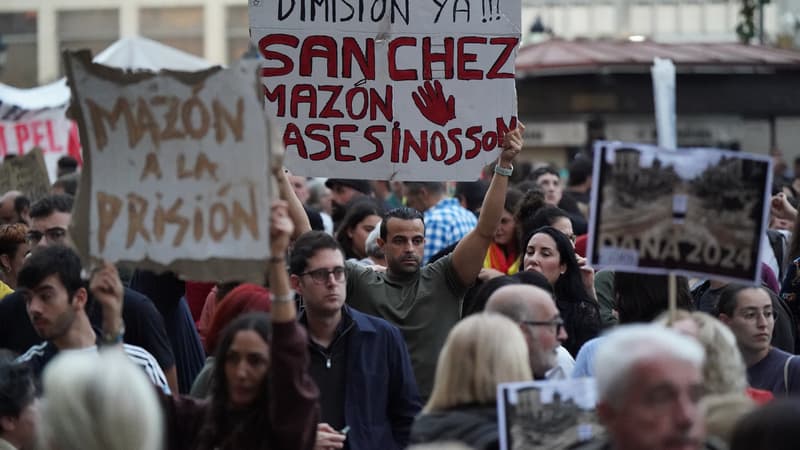 Inondations en Espagne: une manifestation organisée à Valence contre l'inaction des autorités