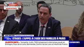 Familles d'otages israéliens à Paris: "Il faut que la Croix-Rouge puisse aller voir les otages", souligne le frère d'un otage de la rave-party
