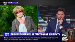 Nadine Trintignant: "J'ignorais qui l'avait écrite" à propos de la tribune en soutien à Gérard Depardieu