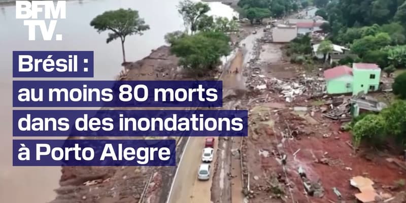 Brésil: au moins 80 morts et de milliers de sinistrés dans des inondations dans le sud du pays