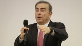 L'ancien patron de l'alliance Renault-Nissan Carlos Ghosn, lors d'une conférence de presse, le 8 janvier 2020 à Beyrouth, au Liban.