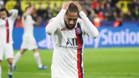 Neymar lors du match Dortmund-PSG, le 18 février 2020