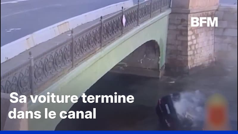 Un homme percute un piéton avec sa voiture et termine dans le canal de Saint-Pétersbourg