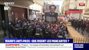 Quels sont les principaux slogans et symboles dans les manifestations contre le pass sanitaire ?